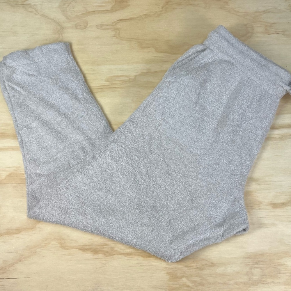 Barefoot Dreams CozyChic Lite Relaxed Jogger With Slits Silver Color Size L